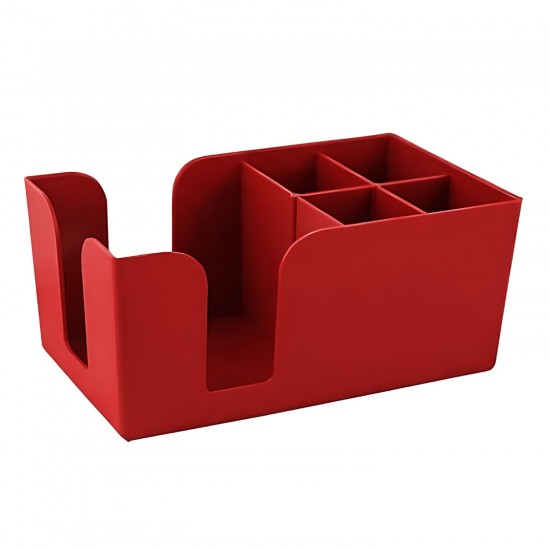 Caddie Organizador 5 Espacios Rojo