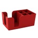 Caddie Organizador 5 Espacios Rojo