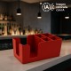 Caddie Organizador 5 Espacios Rojo