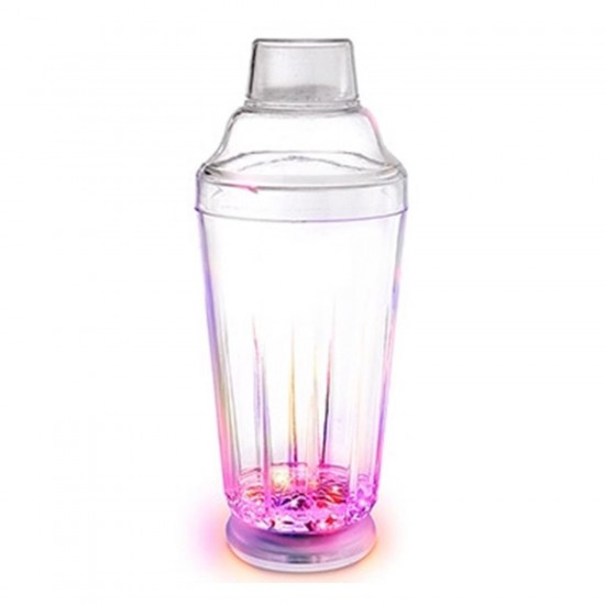 Coctelera Plástica Luces LED