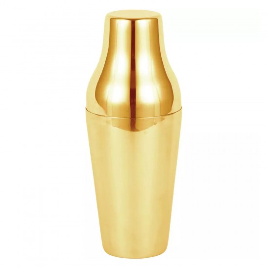 Coctelera Luxury Francesa 600ml 2 Piezas Dorada