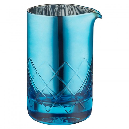 Mixing Glass Vidrio  Azul 500ml