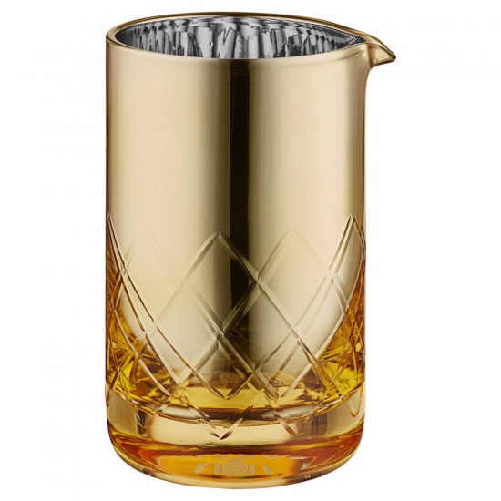 Mixing Glass Vidrio  Dorado 500ml