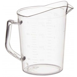 Jarra Policarbonato 1 Litro Con Líneas Medidoras