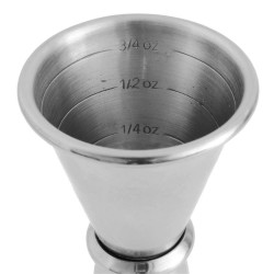 Jigger Luxury Japonés Plateado 2oz / 1oz