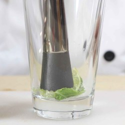 Macerador Luxury Estriado Acero Negro