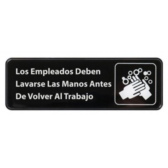 Señalización Bar: Empleados Lavar Manos