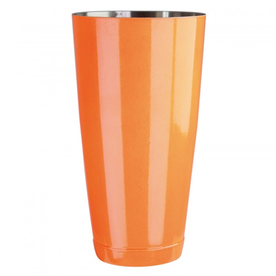 Coctelera Boston Tin 28oz Neon Naranja Contrapeso