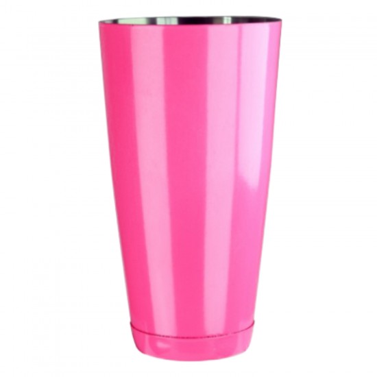 Coctelera Boston Tin 28oz Neon Rosado Contrapeso