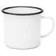 Taza Esmaltada 14oz Blanco