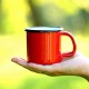 Taza Esmaltada 8oz Rojo