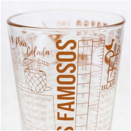 Vaso Boston Vidrio Recetas Famosas