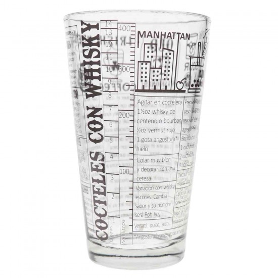 Boston Shaker 3 Piezas Con Vaso Recetas Whisky