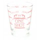 Jigger Vidrio Shot 4 Medidas