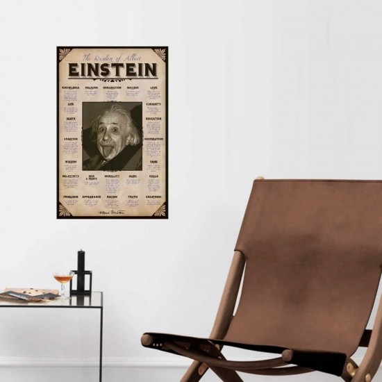 Afiche Einstein Sabiduría