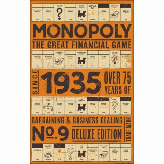 Afiche Monopolio Vintage
